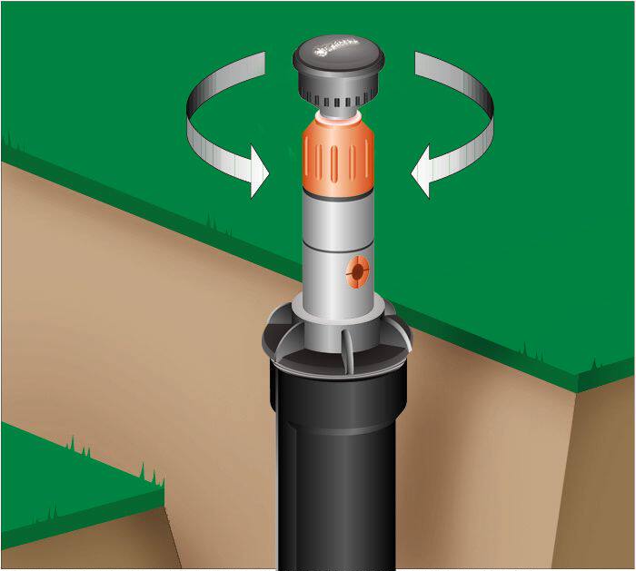 德国嘉丁拿gardena8201地埋式散射喷头自动伸缩草地浇花喷灌器