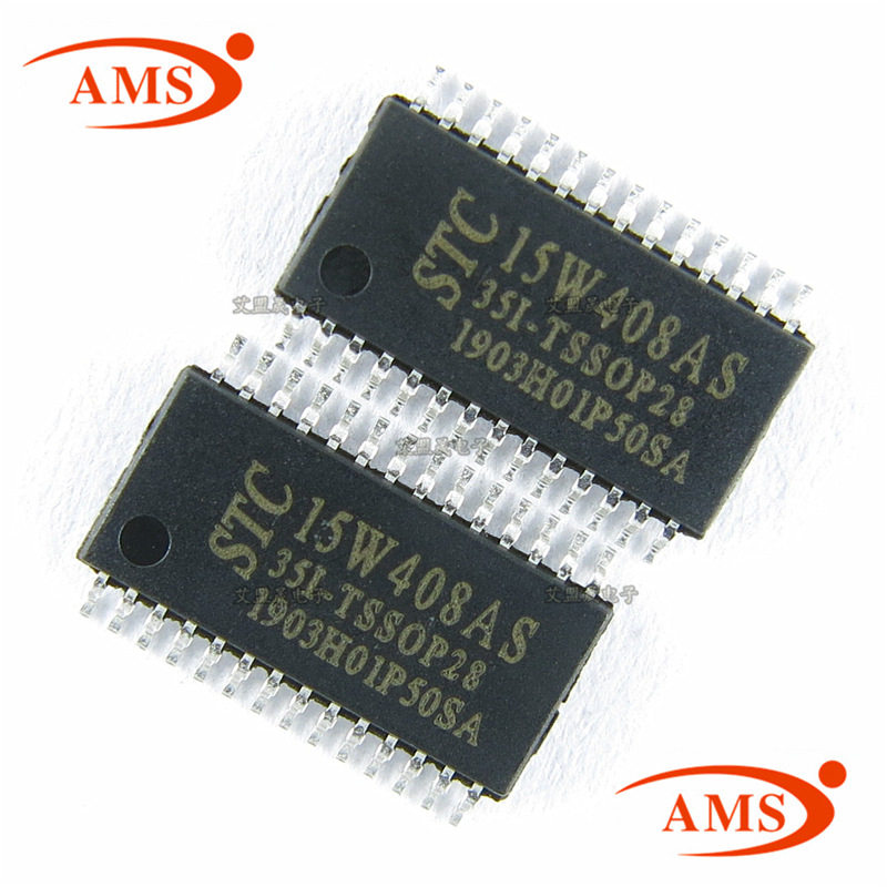 stc15w408as35itssop28贴片stc宏晶单片机芯片stc15w408as芯片