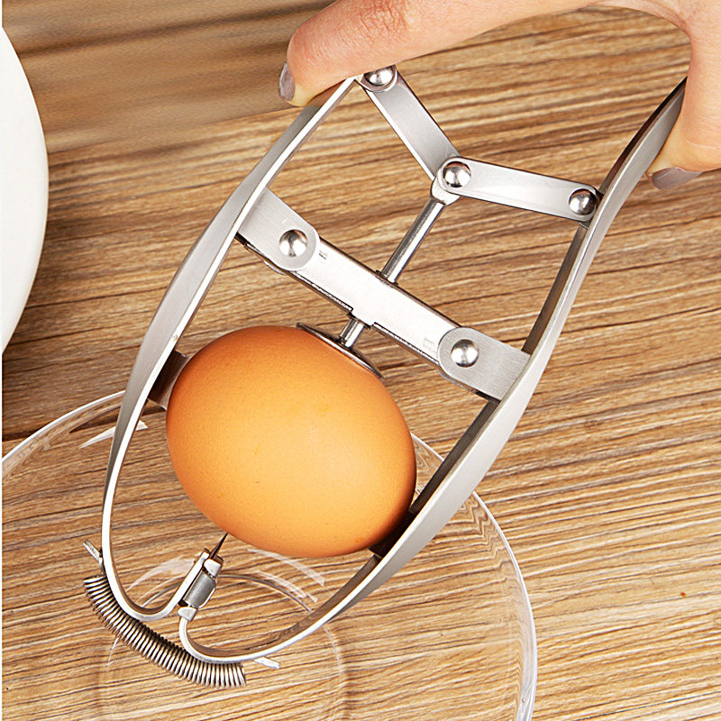 lhopan304不锈钢开蛋打蛋器剥鸡蛋破壳器开蛋壳器敲切蛋器