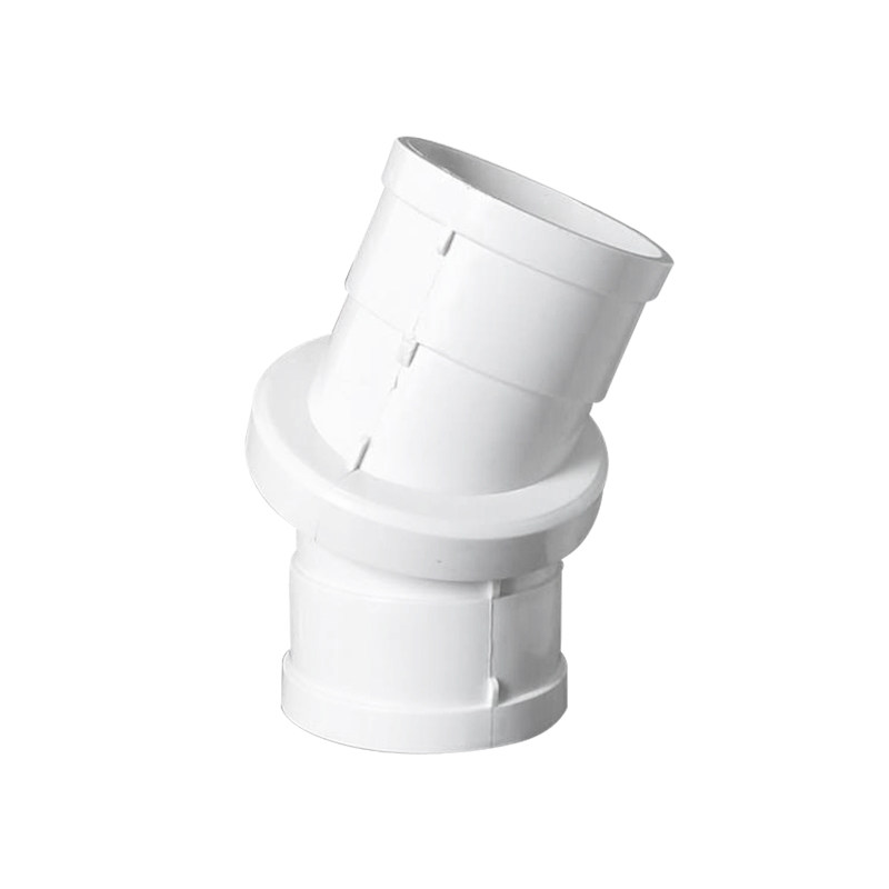 upvc管旋转直接360度万向可调节微偏置弯头下排水配件5075110
