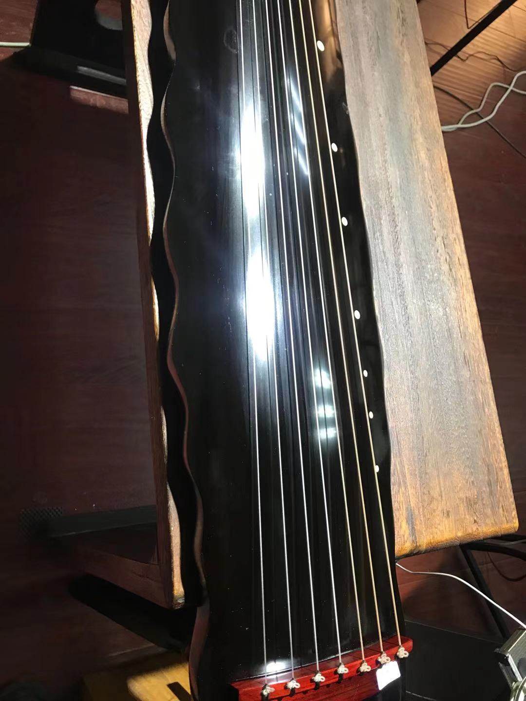 古琴落霞式老杉木生漆手工初学者表演收藏级别古琴