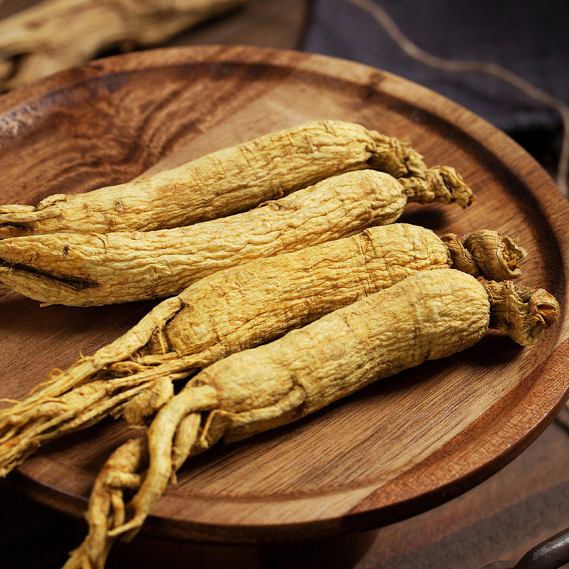 长白山人参东北特产干参泡酒煲汤白参整支生晒参山人参