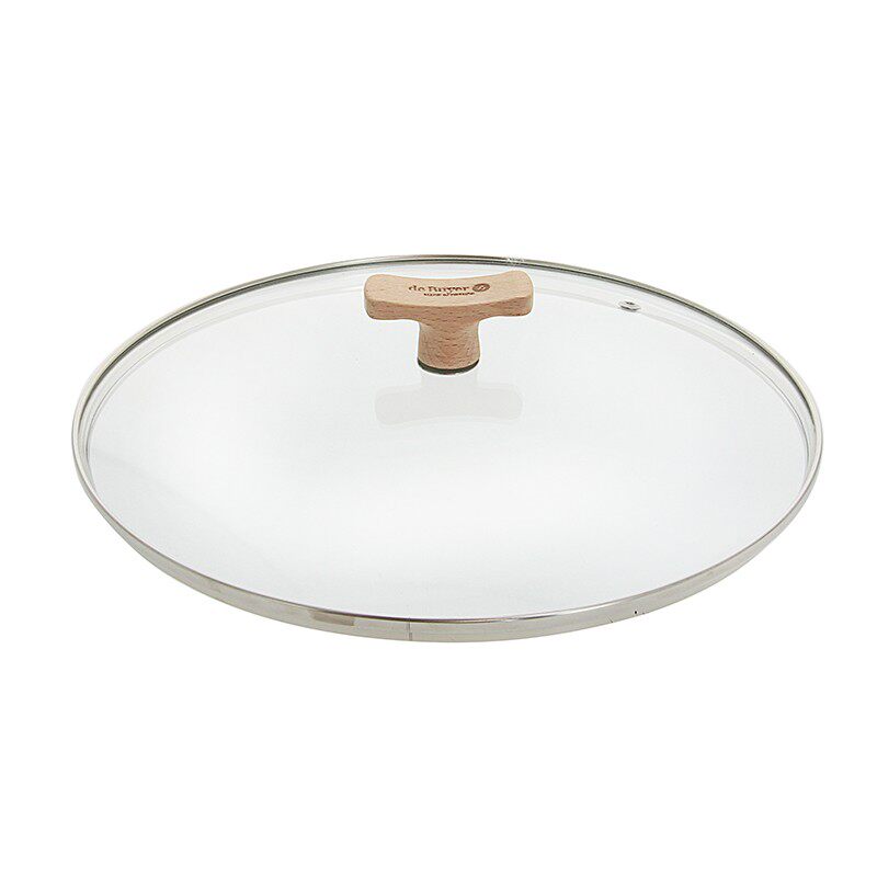 debuyer德佰尔榉家用玻璃炒锅煎锅锅盖锅盖