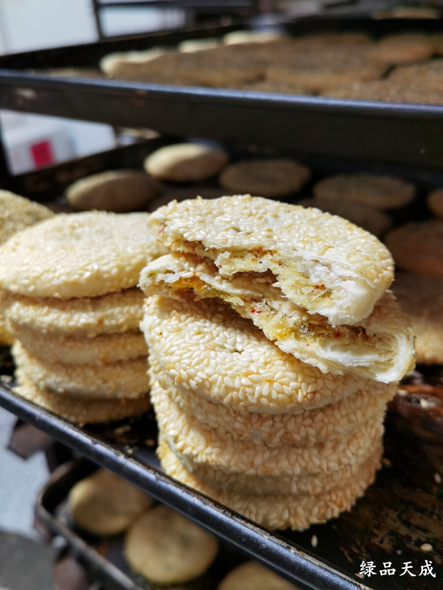 月饼衡阳酥薄麻饼传统手工石鼓天旺牌酥薄月月饼