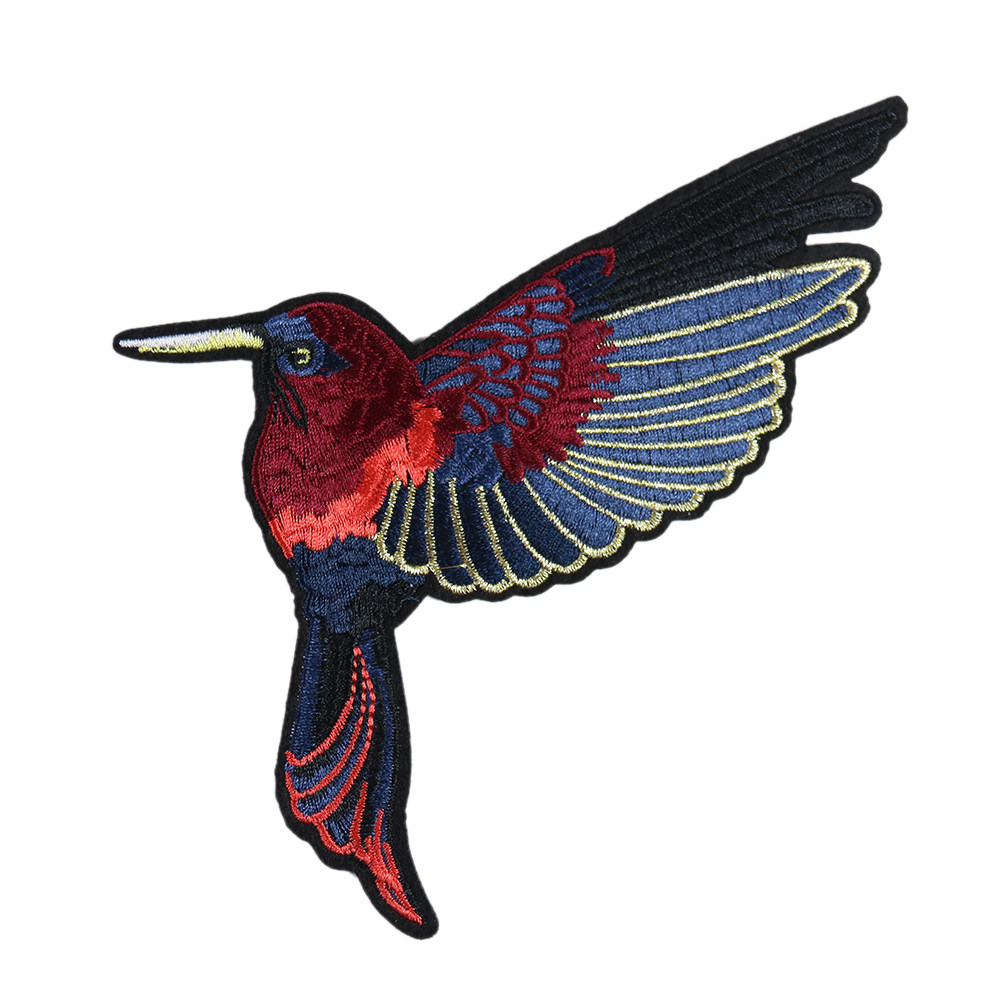 电脑绣花小鸟刺绣布贴翠鸟卫衣连衣裙牛仔裤装饰布贴