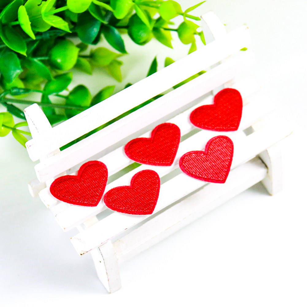 迷你心形卡通小爱爱心补丁贴布衣服婚纱鞋子布贴