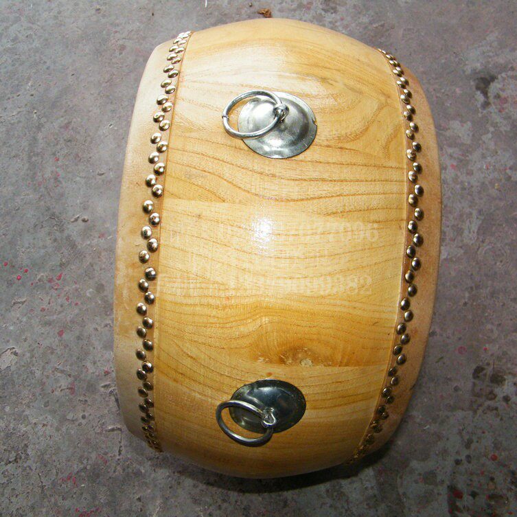 锣鼓101215寸原木木色鼓法法器乐器牛皮堂鼓堂鼓