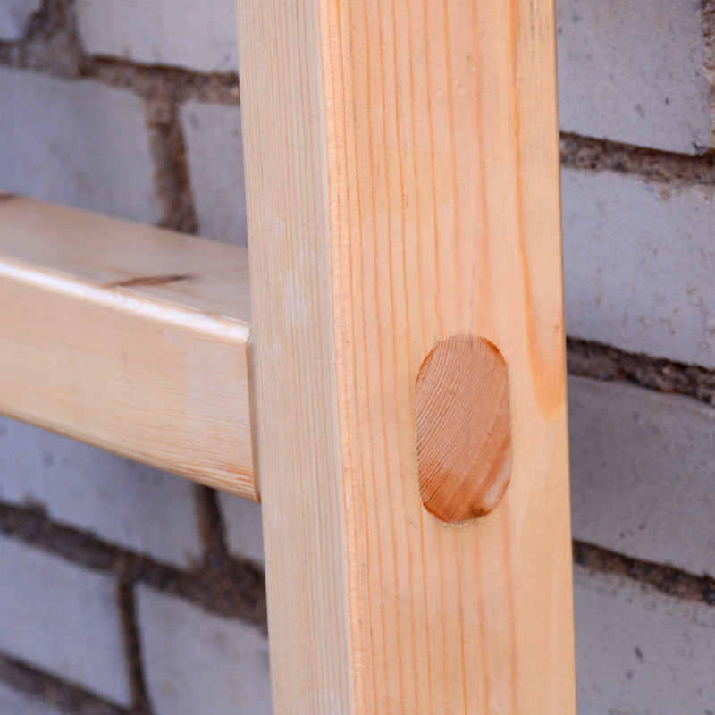 木梯梯子开榫卯接实木直梯方工业用梯阁楼上下铺家用梯