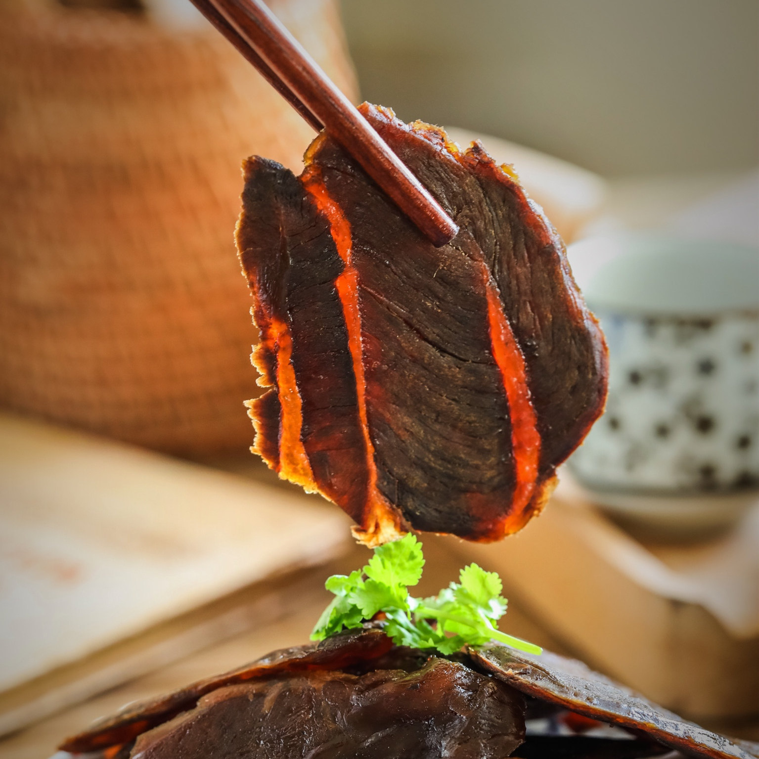 温州湖岭牛蜜汁牛肉肉片即食好吃108克呆呆牛肉类