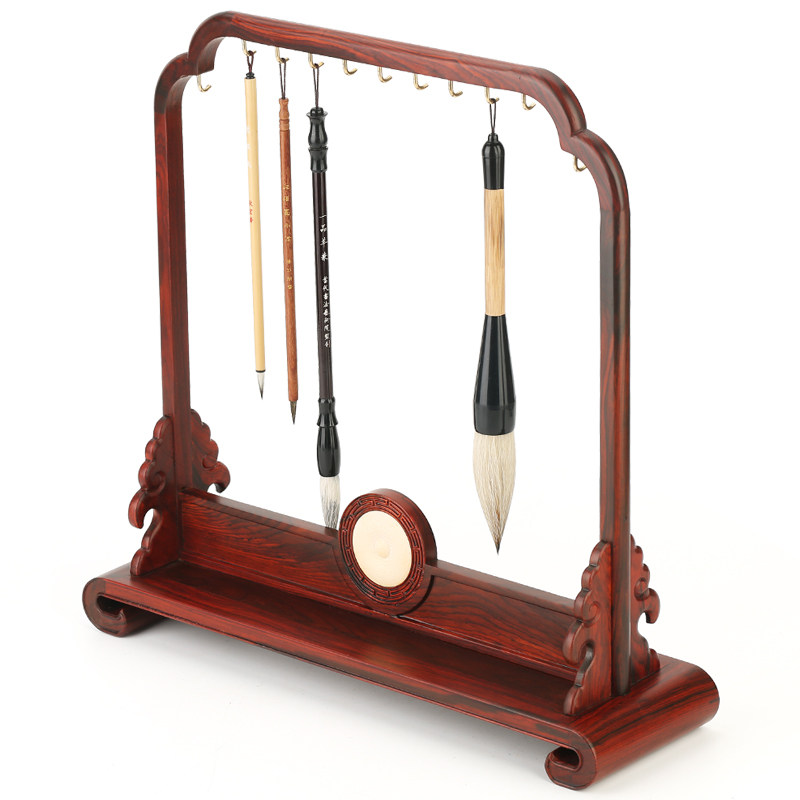 毛笔笔架红木实木专业用品书法文房四宝木质木制文房四宝