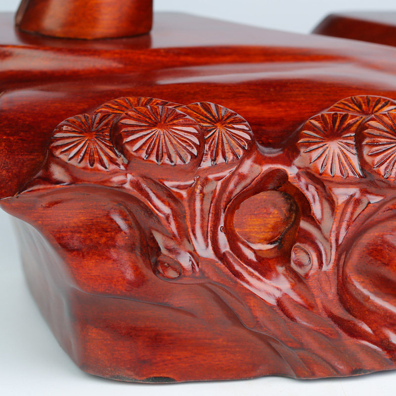 红木雕刻工艺品木头根雕生肖实木木质牛气冲天木雕