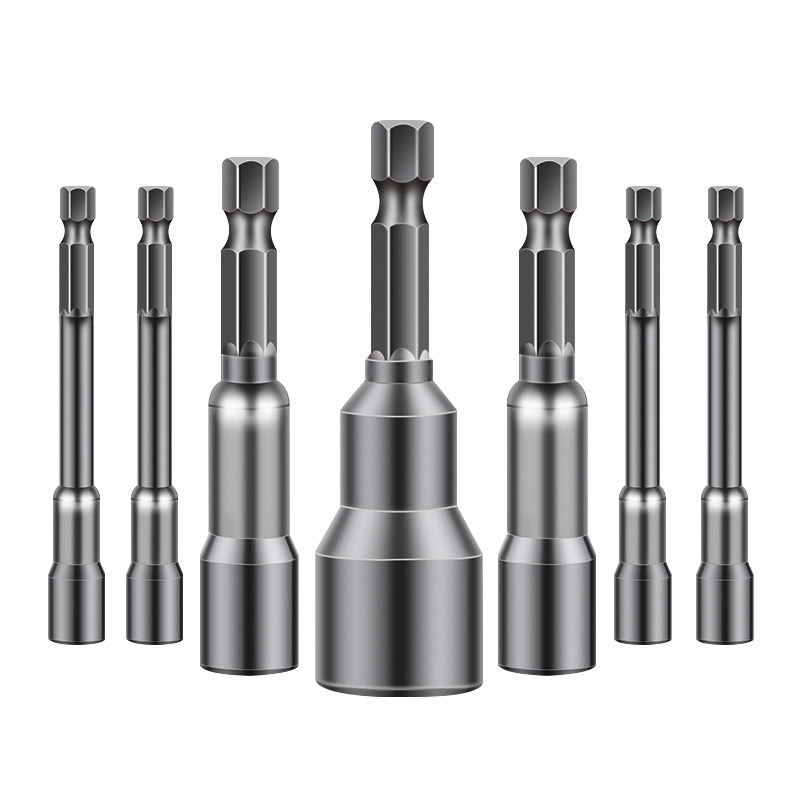 匠工达电动扳手套筒头内六角加长风批套筒手电钻风炮螺丝刀批头