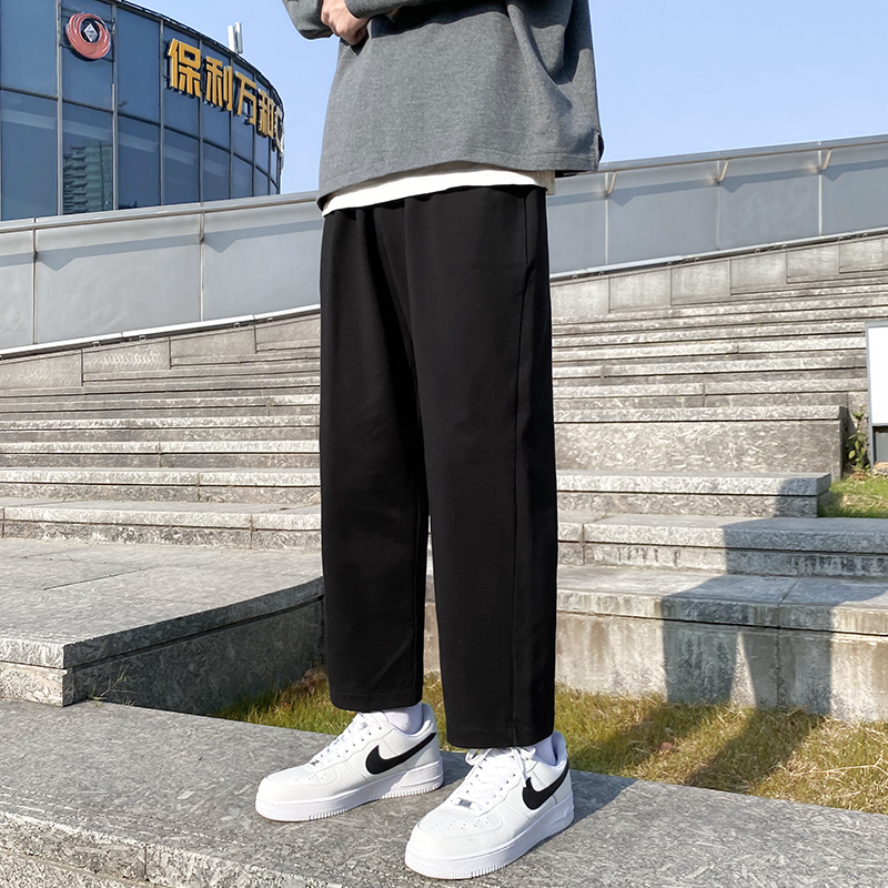 宽松直筒裤男春秋裤子百搭休闲裤ins潮牌卫裤夏季男生运动裤薄款