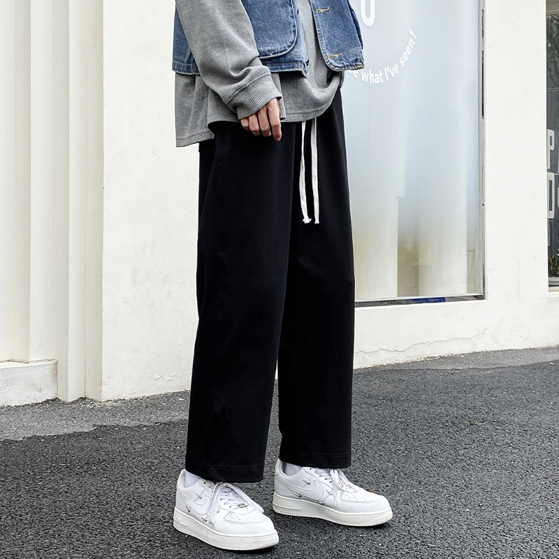 裤子男薄款夏季宽松运动裤潮流卫裤百搭休闲裤潮牌直筒裤痞帅长裤