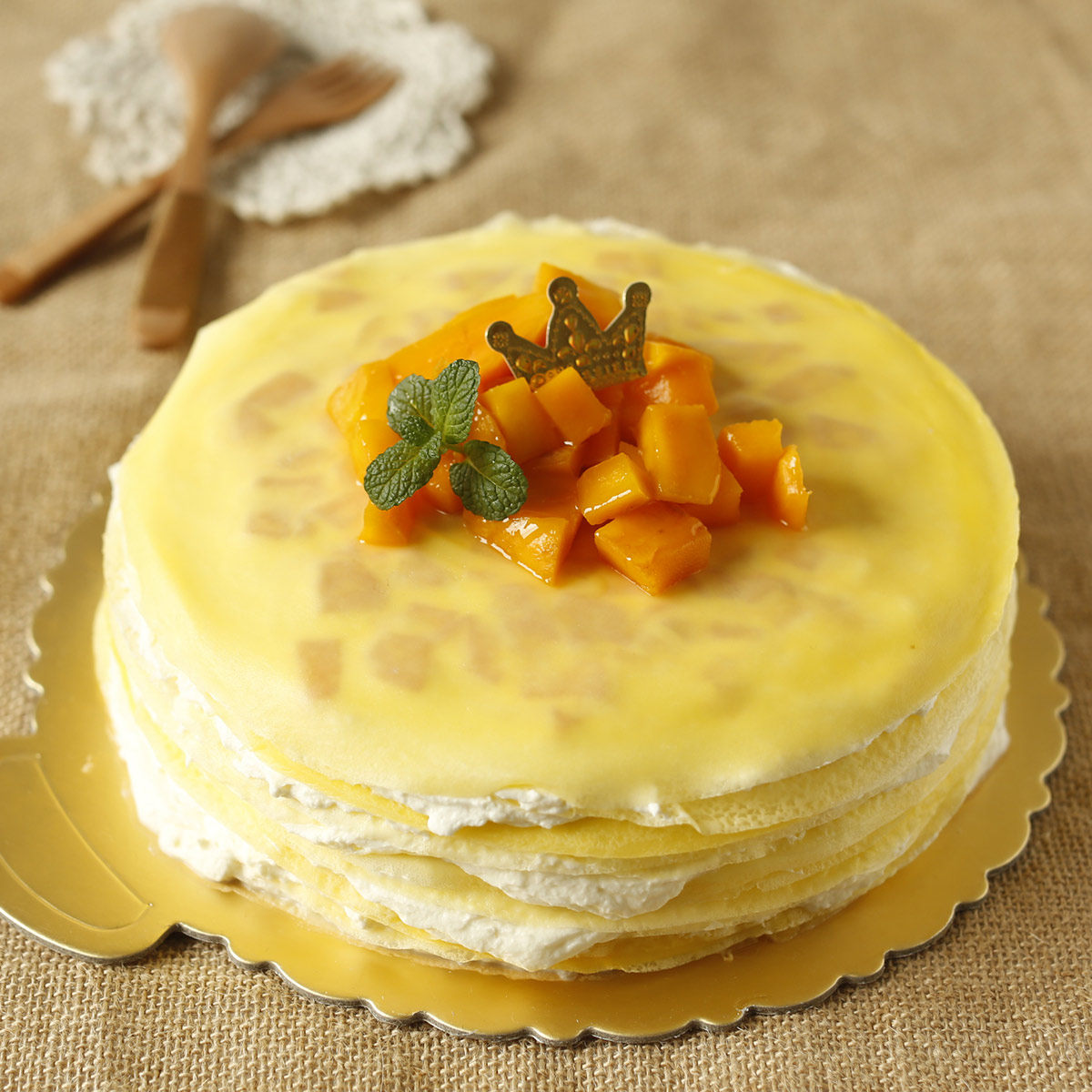 榴莲芒果千层蛋糕制作材料原料套餐烘焙diy 新手烘焙套餐易上手