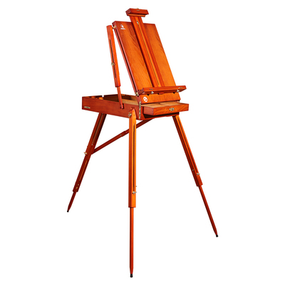 便携画架美术专用架式多功能收纳实木箱体手提升降架子户外写生画板