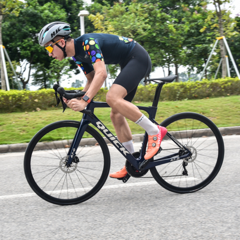 公路快客quick自行车碳纤维专业竞技禧玛诺油压碟刹公路自行车