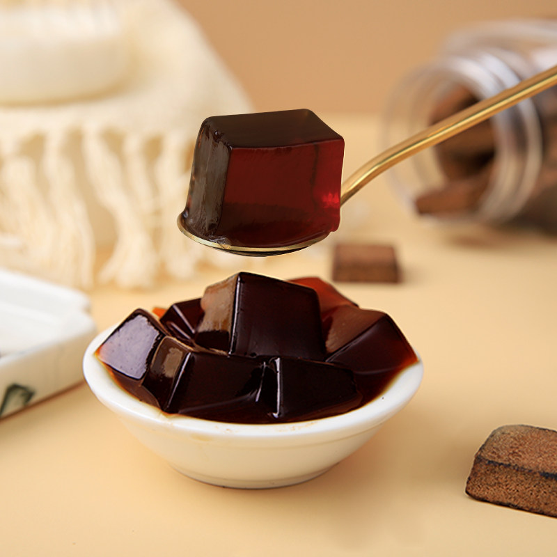 广禧糖冻1l果冻布丁开封即食网红红小料奶茶果冻