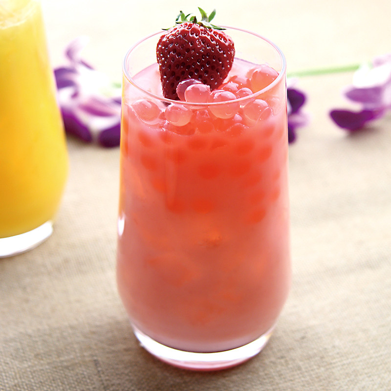 广村 浓缩草莓汁1900ml 高倍果汁果味饮料浓浆 奶茶原料