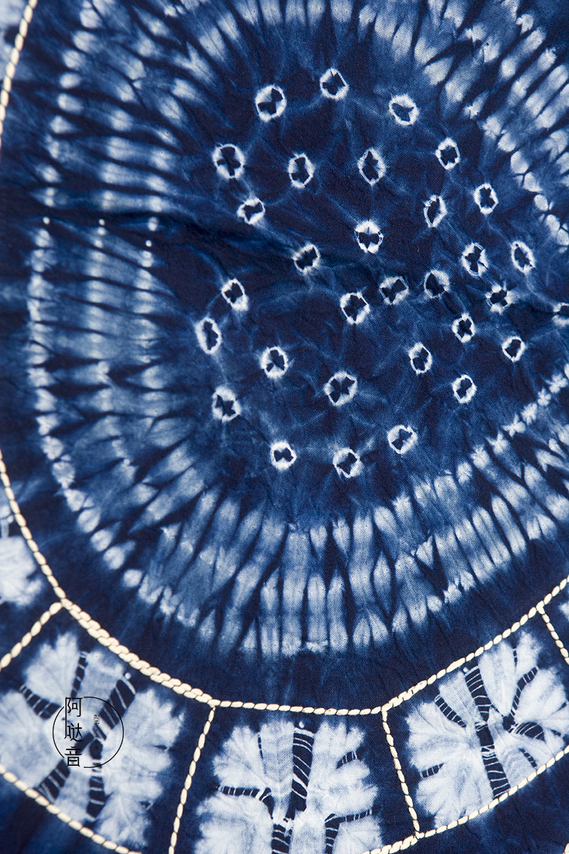 云南大理白族手工扎染桌布台布挂饰壁挂咖啡屋白族扎染