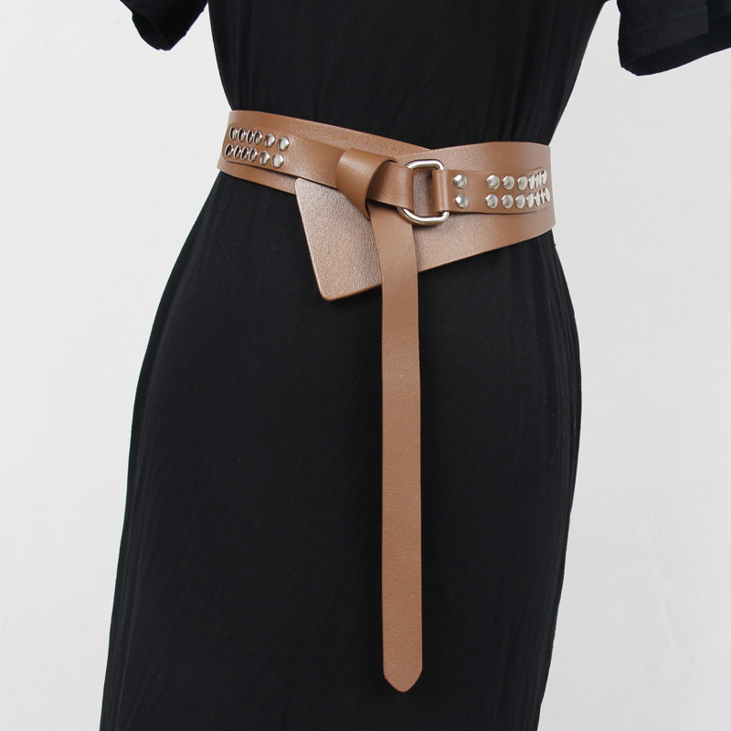 大衣腰带羊绒系外外套宽腰封女时尚装饰毛衣腰带