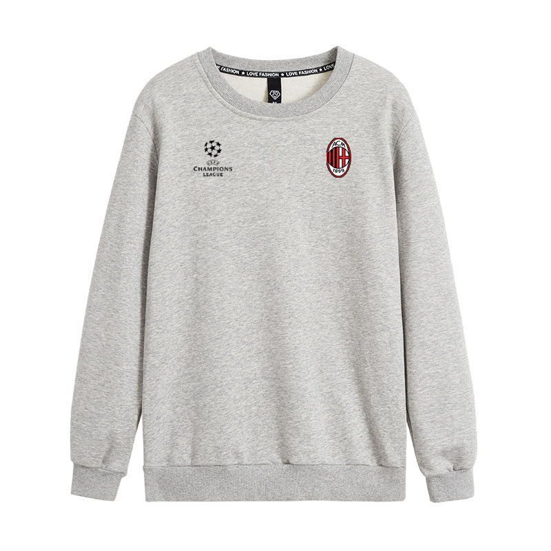 2022秋冬新款欧冠圆领卫衣套头ac米兰衣服卫衣