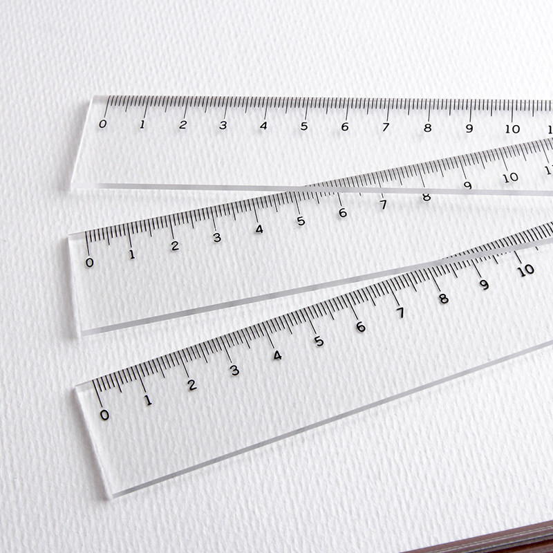 尺子德国施德楼staedtler30cm厘米透明树脂槽尺学生各类尺