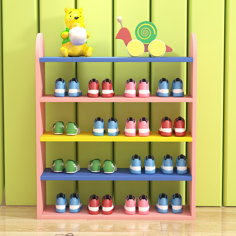 儿童鞋柜女孩小型卡通好看可爱窄款迷你男孩鞋架