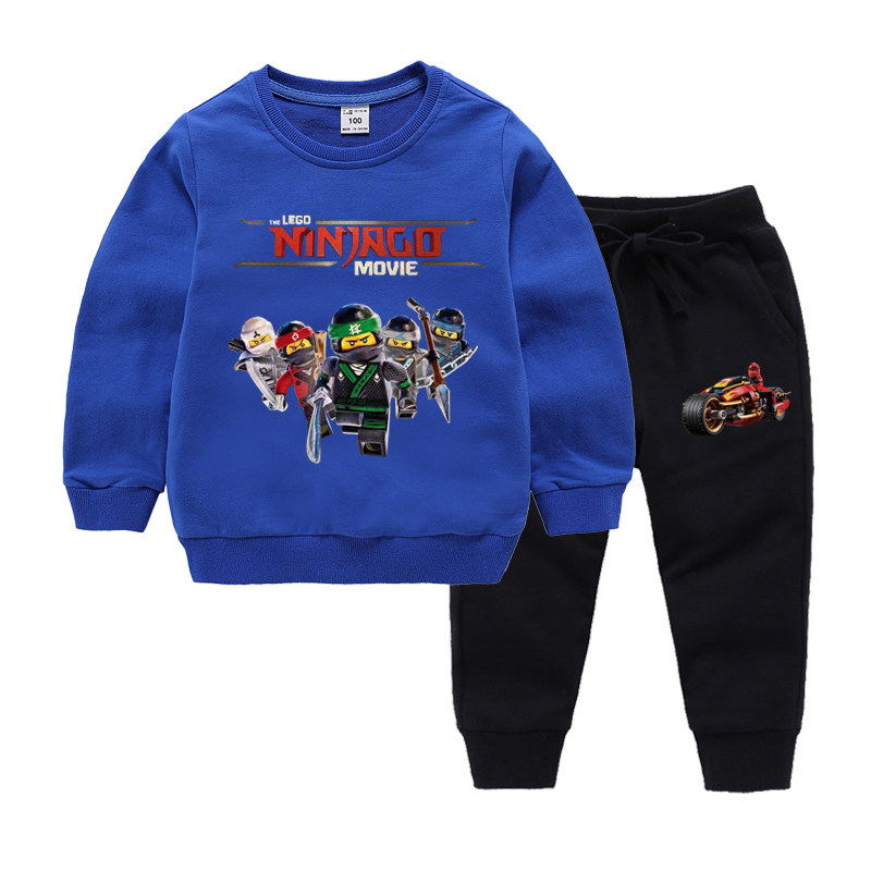 儿童春秋秋季乐高衣服男童幻影忍者纯棉卫衣套装