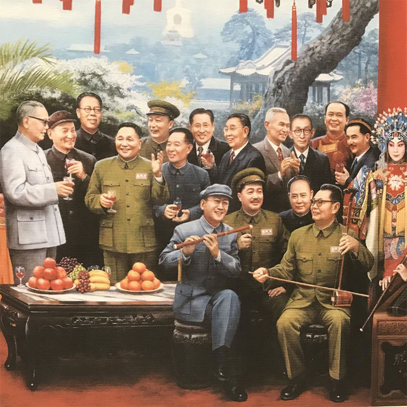 名家革命沙发礼品挂画横幅风采领袖国画名画国画
