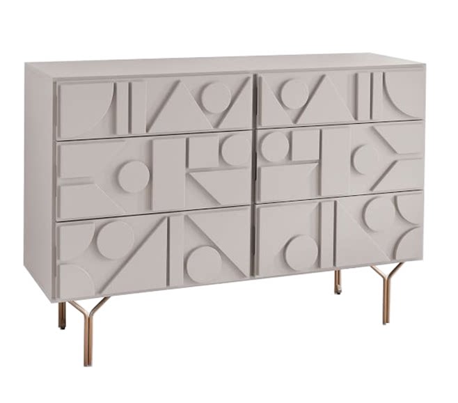 创意柜子边柜烤漆门板不规则造型碗柜收纳极简餐边柜