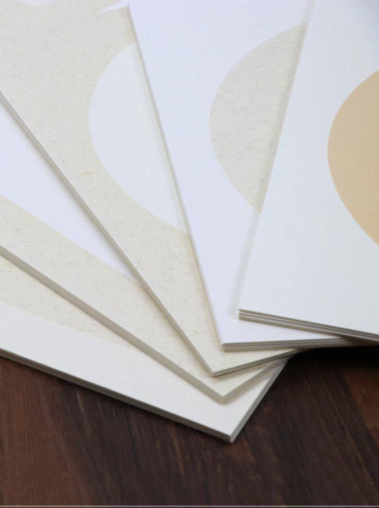 国画纸张毛笔字书法纸镜少女贺卡底板绘画空白宣纸