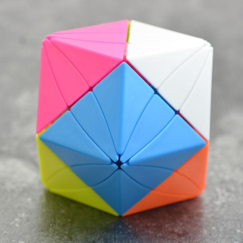 方魔眼鹰眼魔方实色免贴贴纸三阶异型顺滑儿童魔方