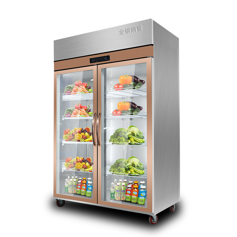 诺唯斯展示柜冷藏柜立式商用双门冰柜冰箱啤酒超市展示柜