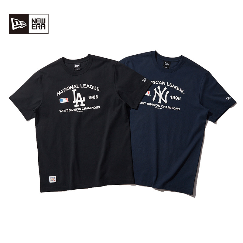 newera纽亦华夏季新品mlb冠军ny短袖男女t恤