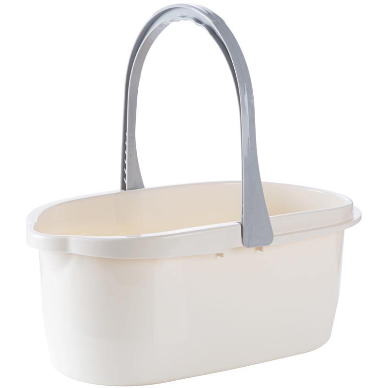 素色简约长方形拖把清洗桶 加厚手提塑料桶家用清洗桶水桶洗车桶