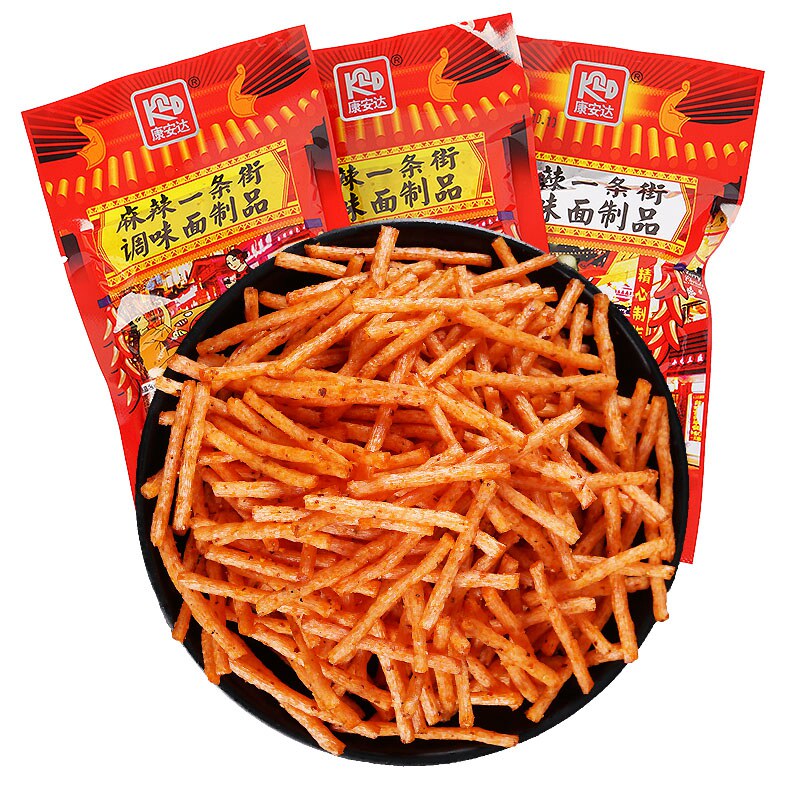 辣条22g30袋麻辣一条街辣片调味面制品8090经典面筋制品