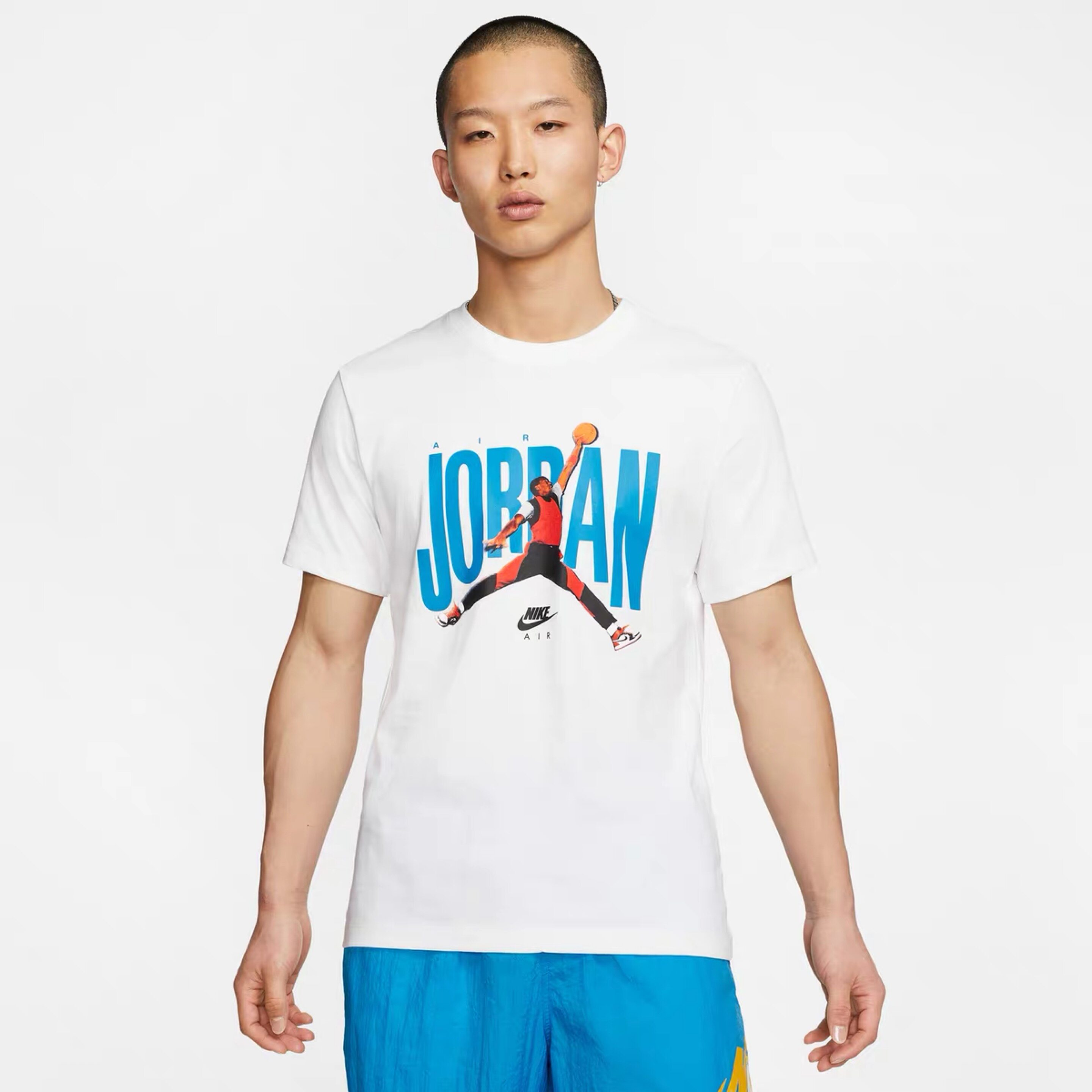 耐克airjordanaj短袖男子飞人logo篮球运动运动t恤