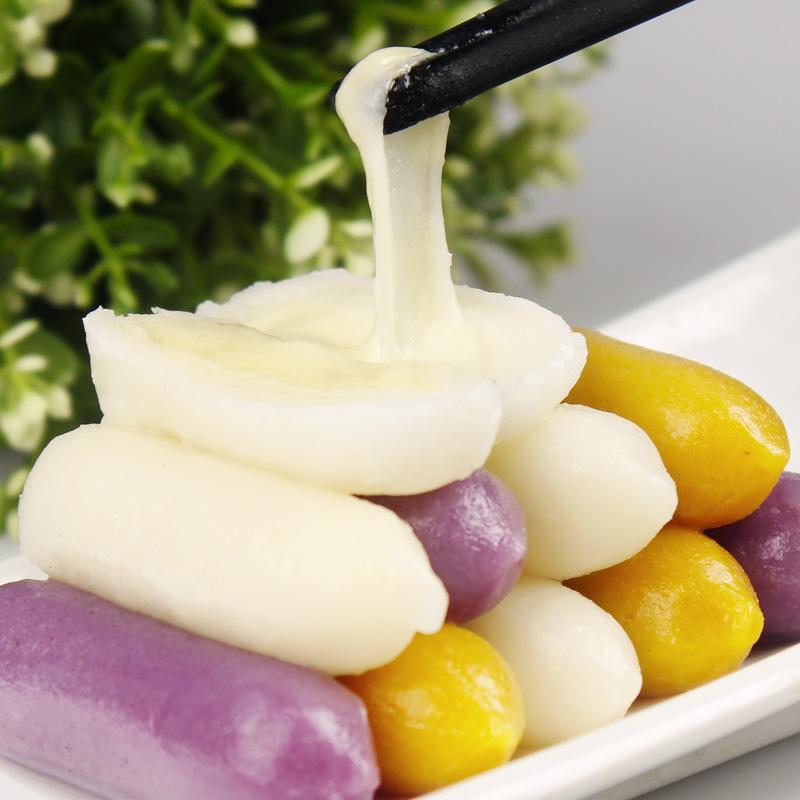 小伙子韩国风味奶酪夹心芝士年糕原味紫薯南瓜年糕