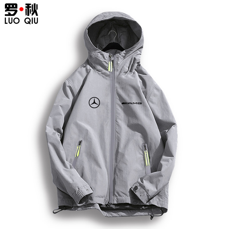 梅赛德斯奔驰amg车队4s工作工作服服装车迷连帽夹克