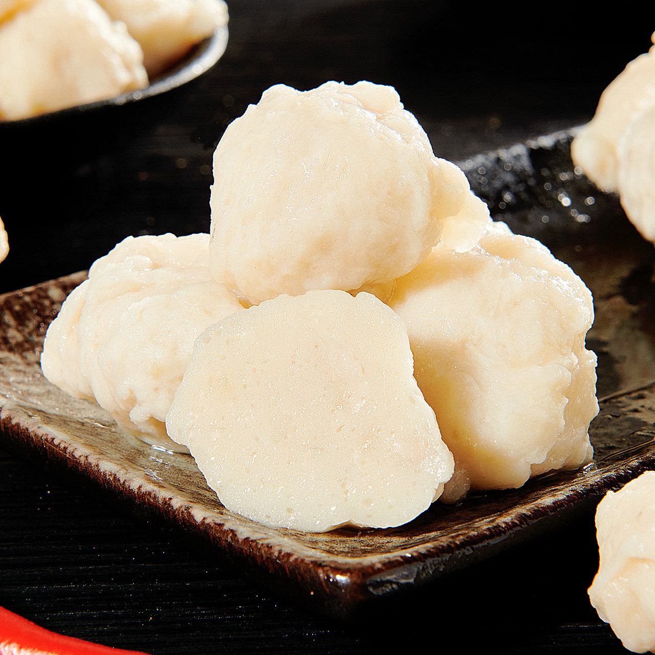 鱼丸手打手工肉丸火锅食材速冻冷冻墨鱼丸