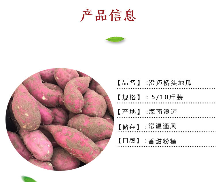 5斤中小小果金手指海南澄迈桥头富硒地瓜现挖番薯