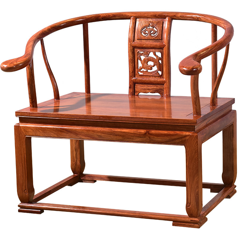 禅椅打坐红木家具刺猬紫檀中式坐椅仿古实木圈椅圈椅