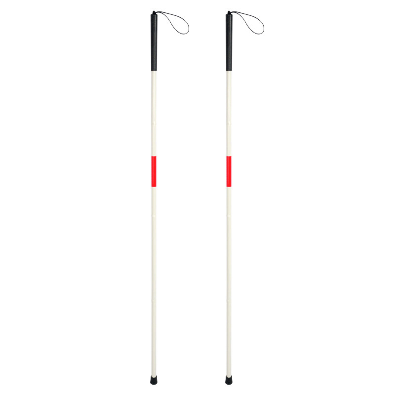 旁恩铝合金导盲杖盲人手杖残疾人拐杖四节折叠伸缩反光老人拐棍pn
