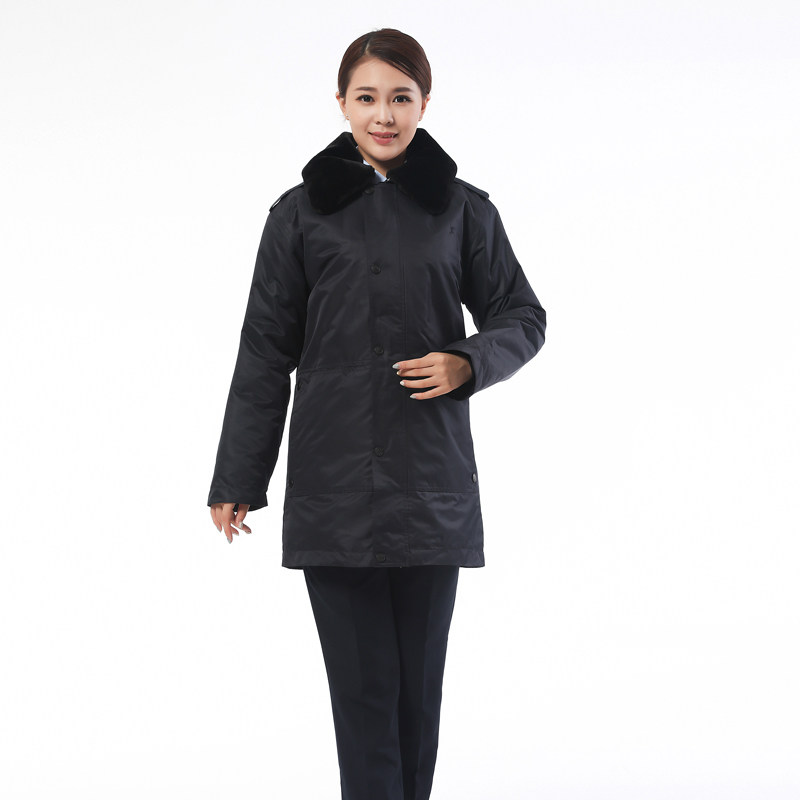 bjxindu冬季税务制服男女女款防寒服羽绒服长款棉服棉衣