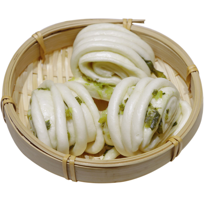 山东清真葱油花卷手工香葱油卷咸味馒头速食包点