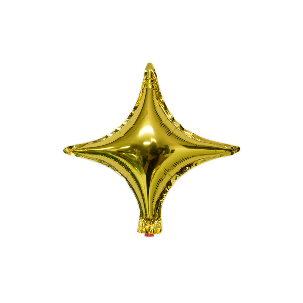 寸四角星铝膜气球星星铝箔星空加厚金属质感气球