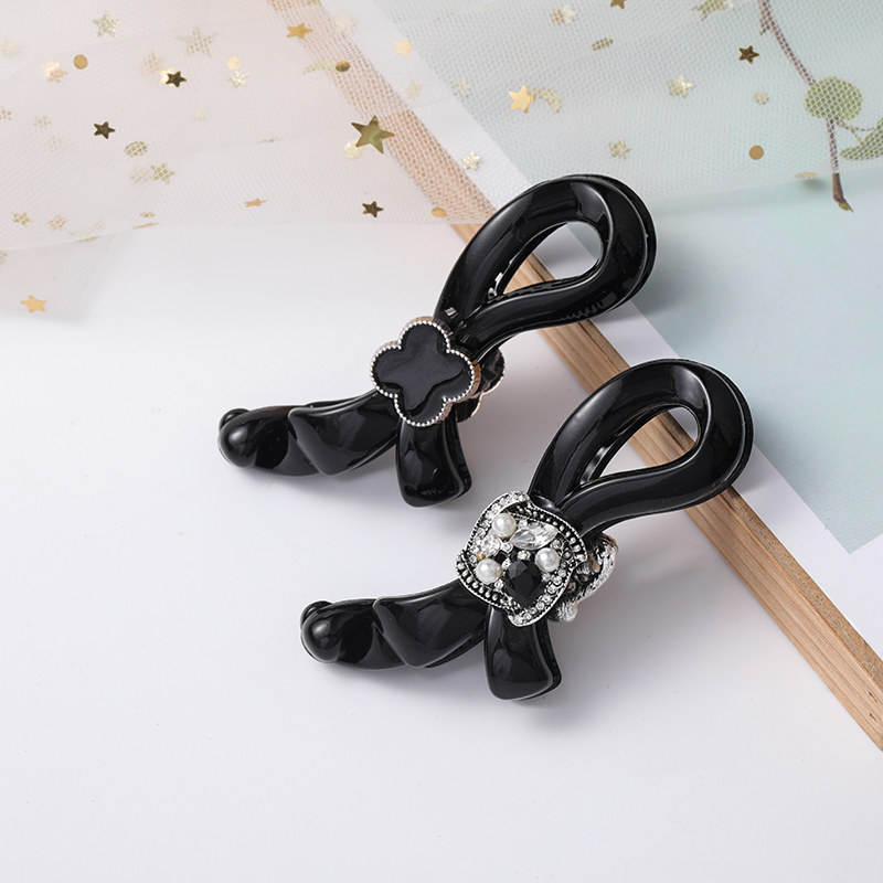 竖夹香蕉夹马尾发夹气质大号卡子头饰小号夹子固定头发抓夹后脑勺