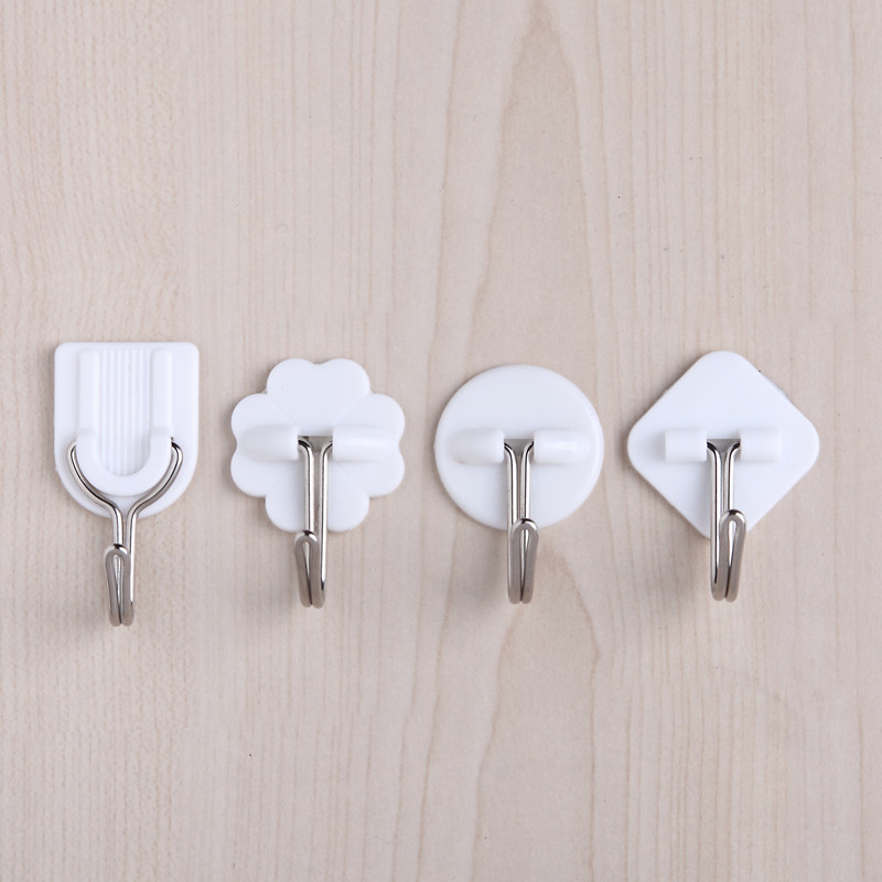 装饰挂钩双面胶屋顶墙壁粘钩3mm塑料钩子吊饰装饰挂钩