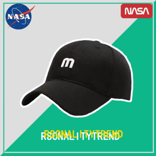 NASA联名官网旗舰店R标棒球帽女大头围百搭运动帽子男韩版鸭舌帽